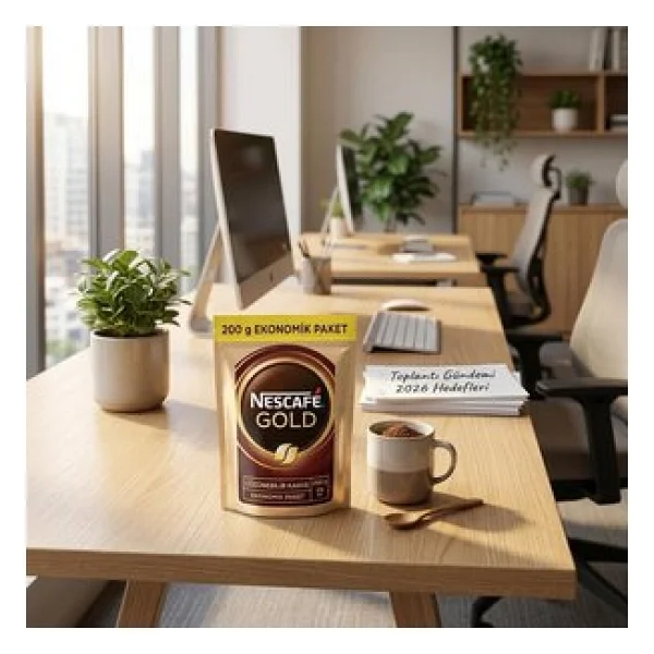 Nescafe Gold Granül Kahve 200 gr Eko Paket - Görsel 4
