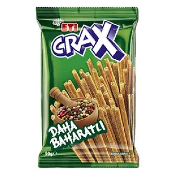 Eti Crax 50 gr 20'li Paket Baharatlı Çubuk Kraker - Görsel 2