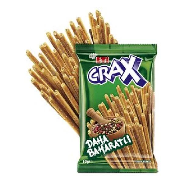 Eti Crax 50 gr 20'li Paket Baharatlı Çubuk Kraker - Görsel 4