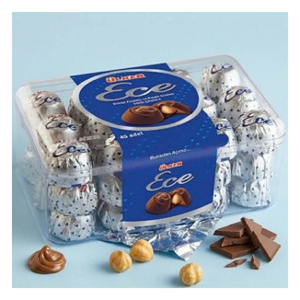 Ülker Ece Bütün Fındıklı Sütlü Çikolata 458 gr - Görsel 5