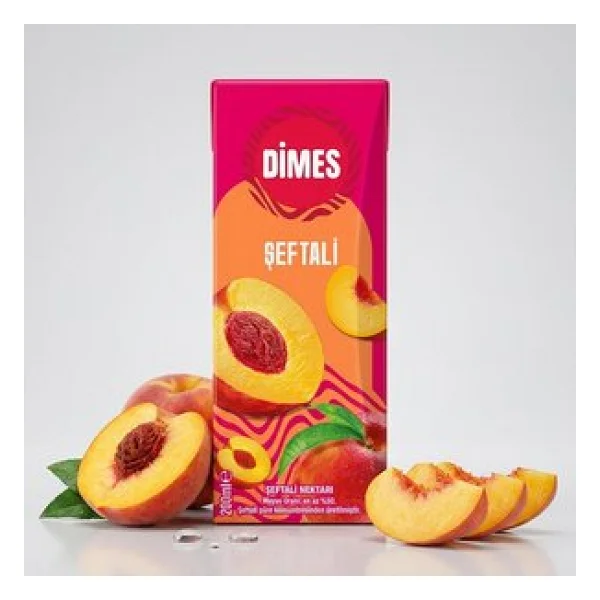 Dimes Şeftali Meyve Suyu 27x200 ml - Görsel 4