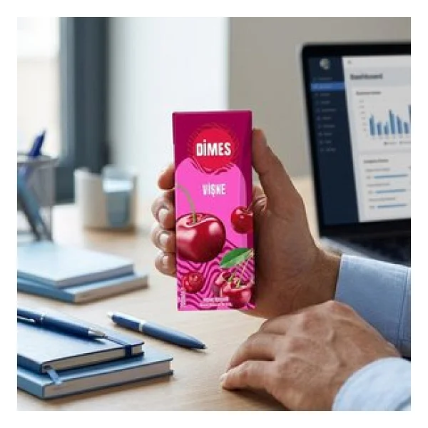 Dimes Vişne Meyve Suyu 27x200 ml - Görsel 3