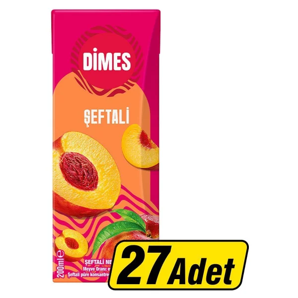 Dimes Şeftali Meyve Suyu 27x200 ml - Görsel 7