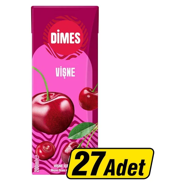 Dimes Vişne Meyve Suyu 27x200 ml - Görsel 7