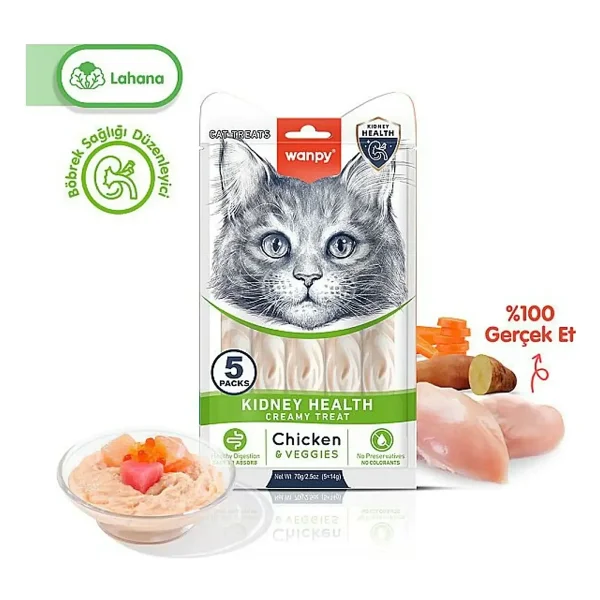 Wanpy 5x14 gr Krema Kedi Ödül Maması - Görsel 8