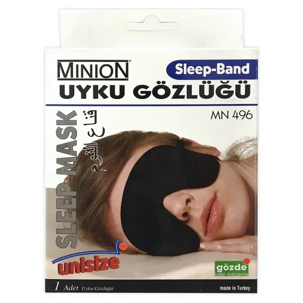 Poblex 3D Uyku Maskesi Siyah + Kulak Tıkacı - Görsel 5