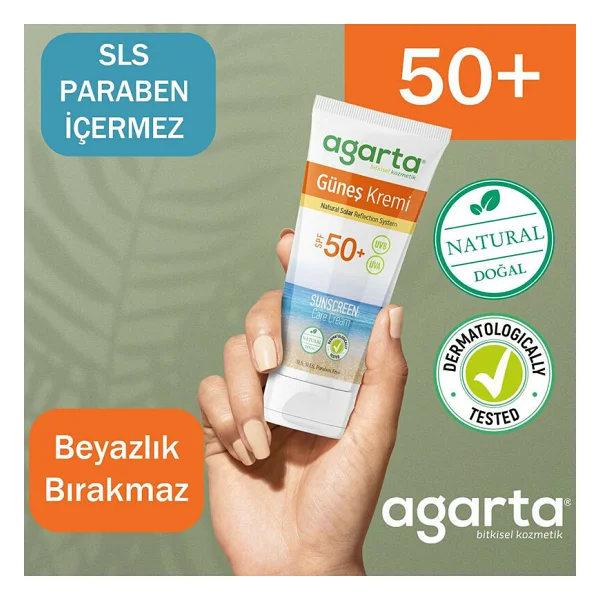 Agarta Doğal 100 ml 50 Faktör Güneş Kremi - Görsel 3