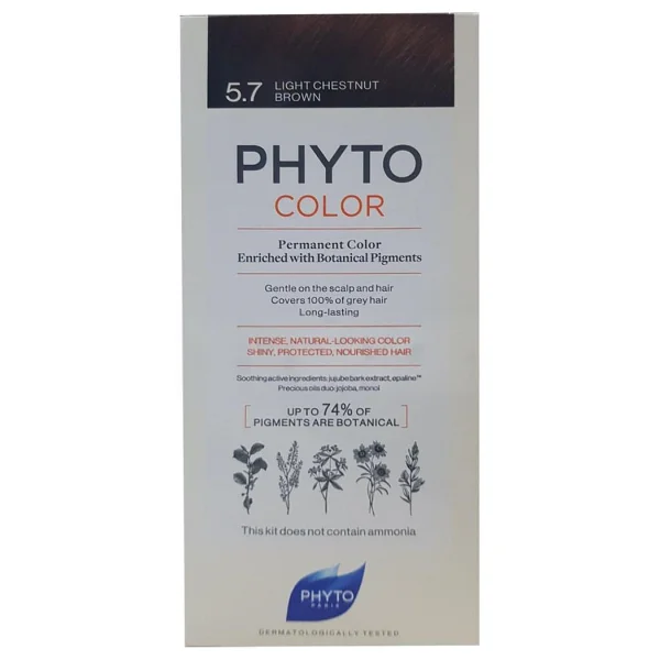 Phyto Color Kit 5.7 Açık Kestane Bakır Saç Boyası - Görsel 3