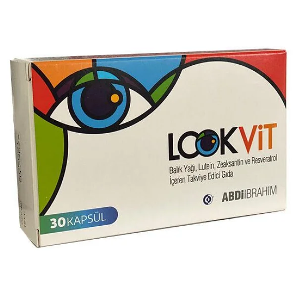 Lookvit Lutein Resveratrol Balık Yağı 30 Kapsül - Görsel 3