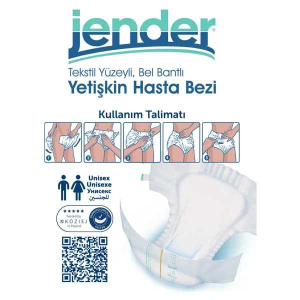 Jender Belbantlı Büyük Boy L 30'lu Hasta Bezi - Görsel 2