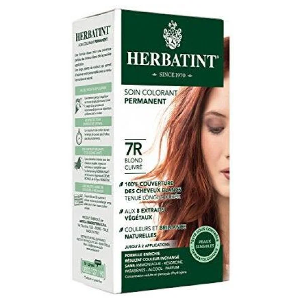 Herbatint Kalıcı Bitkisel 7R Copper Blonde Bakır Sarısı Saç Boyası - Görsel 3