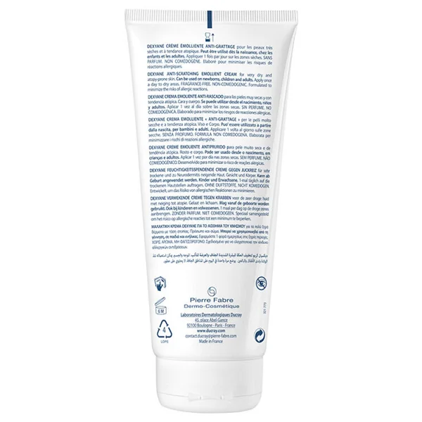 Ducray Dexyane Emollient Cream 200 ml Kaşıntı Karşıtı Krem - Görsel 3