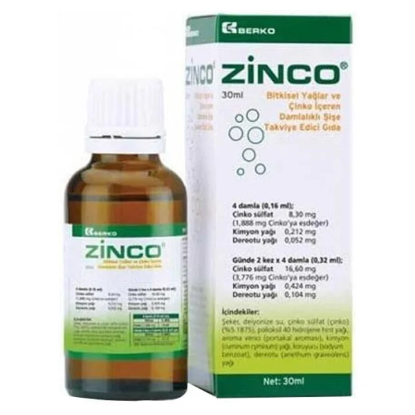 Berko Zinco 30 ml Damla - Görsel 4