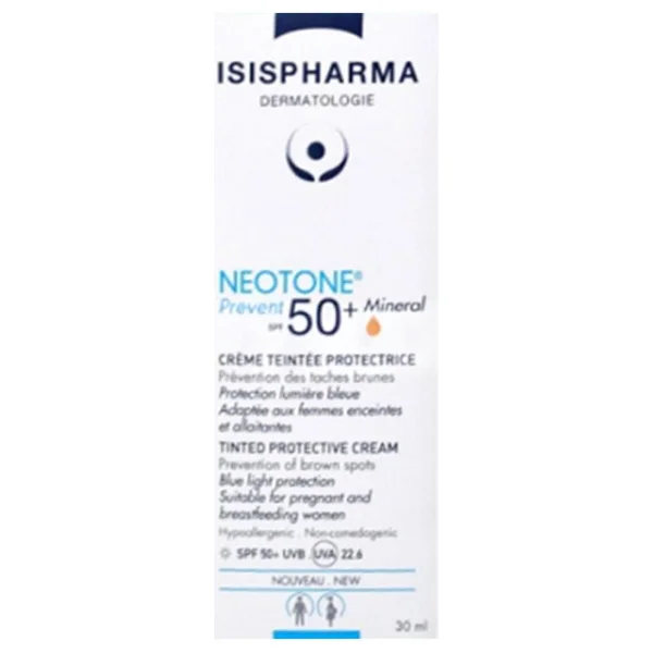 Isispharma Neotone Prevent Mineral Light 30 ml 50 Faktör Renkli Güneş Kremi - Görsel 2
