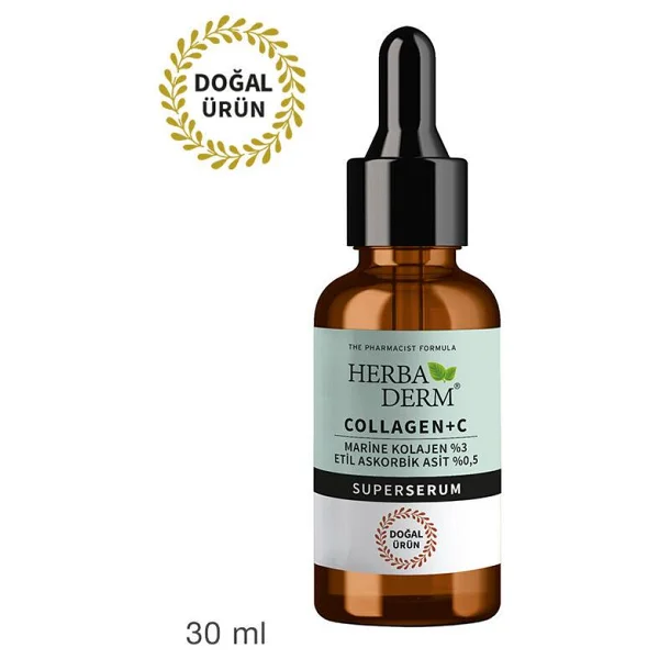 Herbaderm Superserum Collagen + Vitamin C 30 ml - Görsel 2