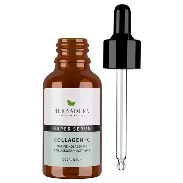 Herbaderm Superserum Collagen + Vitamin C 30 ml - Görsel 3