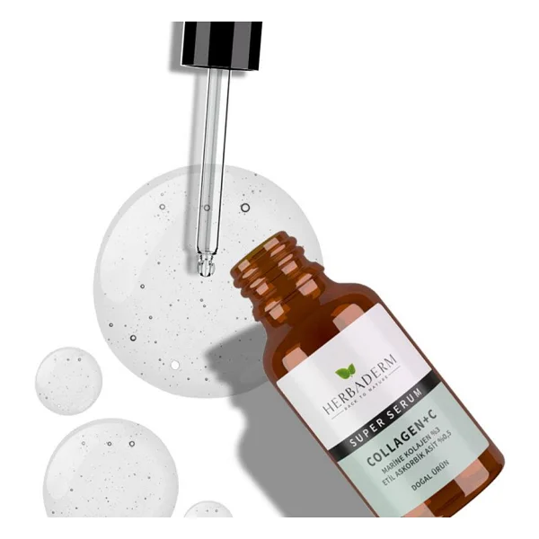 Herbaderm Superserum Collagen + Vitamin C 30 ml - Görsel 4