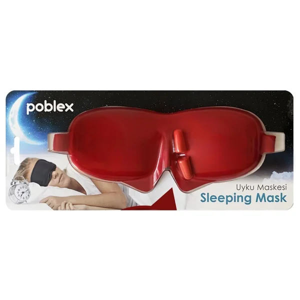 Poblex 3D Uyku Maskesi Siyah + Kulak Tıkacı - Görsel 4