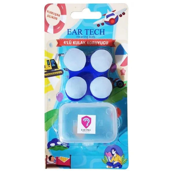 Ear Tech Silikon 4'lü Kulak Tıkacı - Görsel 2