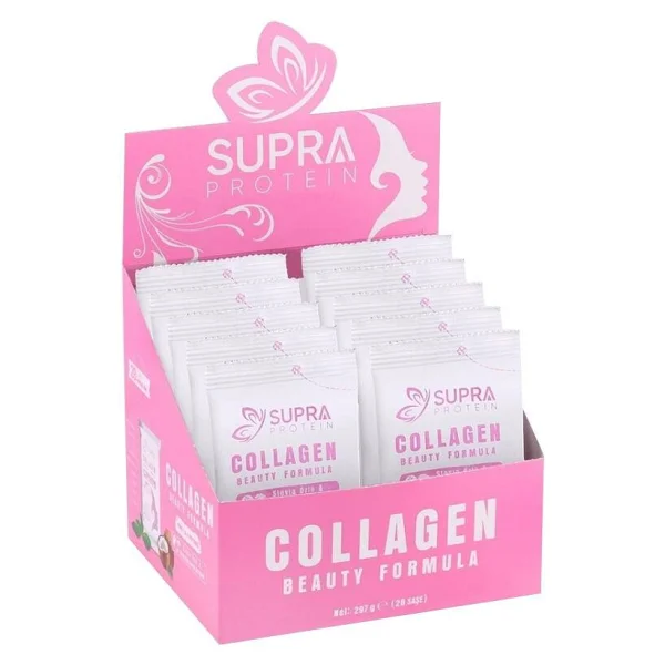 Supra Protein Collagen Beauty Formula 28 Saşe 297 gr - Hindistan Cevizi Aromalı - Görsel 2