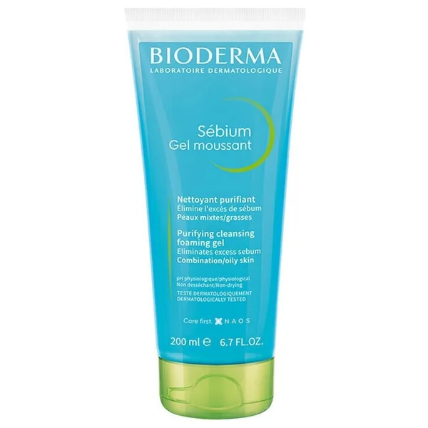 Bioderma Sebium Foaming Gel 200 ml Yüz Temizleme Jeli - Görsel 2