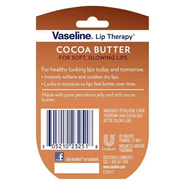 Vaseline Lip Therapy Cocoa Butter Dudak Balmı 7 gr - Görsel 4