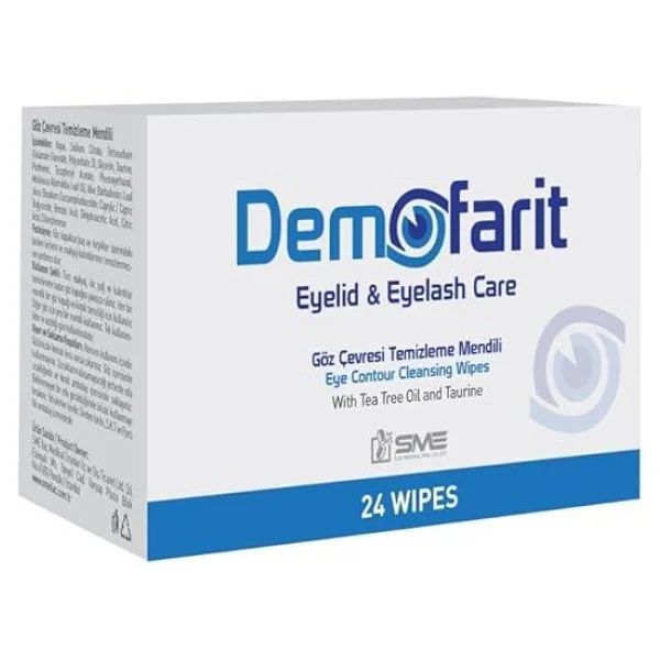 DEMOFARİT Demofarit Eyelid Eyelash Care Göz Çevresi Temizleme Mendili 24lü - Görsel 4