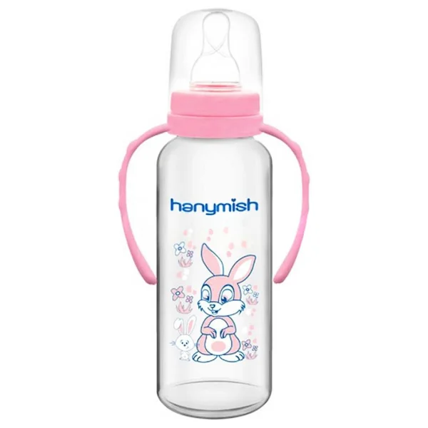 Hanymish 402 Kulplu Cam Biberon 240 ml - Görsel 3