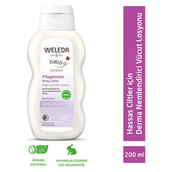 Weleda Baby Derma Nemlendirici Vücut Losyonu 200 ml - Görsel 2