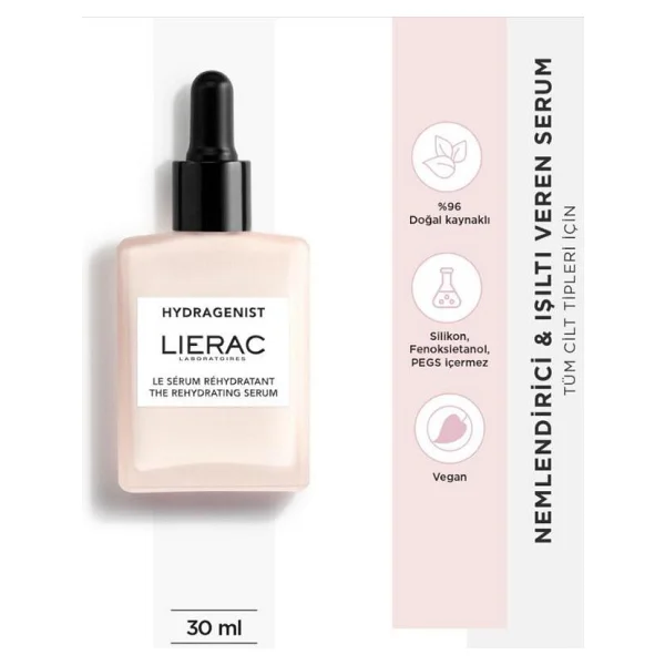 Lierac Hydragenist The Rehydrating Nemlendirici & Işıltı Veren Serum 30 ml - Görsel 2