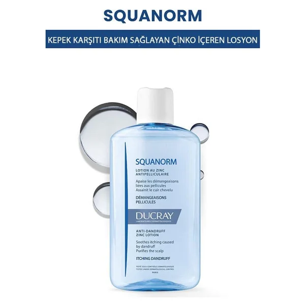 Ducray Kelual Zinc Squanorm Lotion 200 ml Kepeğe Karşı Losyon - Görsel 5