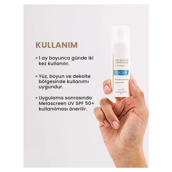 Ducray Melascreen Anti-Spots Concentrate Leke Karşıtı Krem 30 ml - Görsel 4