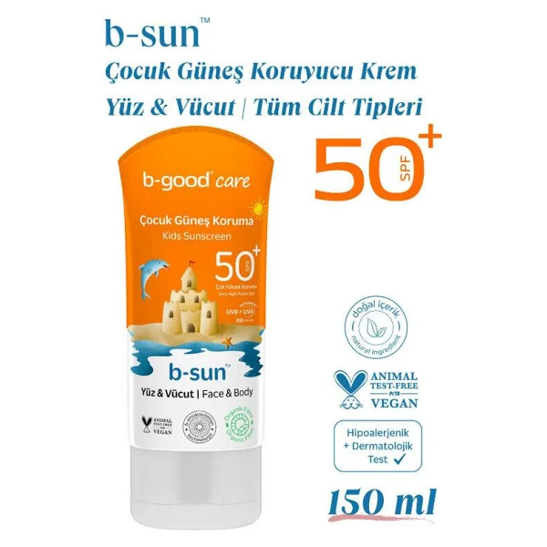 B-Good 50 Faktör Çocuk Güneş Kremi 150 ml - Görsel 2