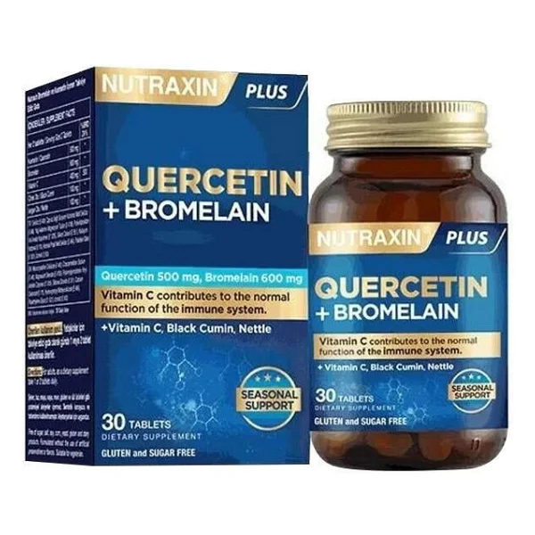 Nutraxin Quercetin + Bromelain 30 Tablet - Görsel 5