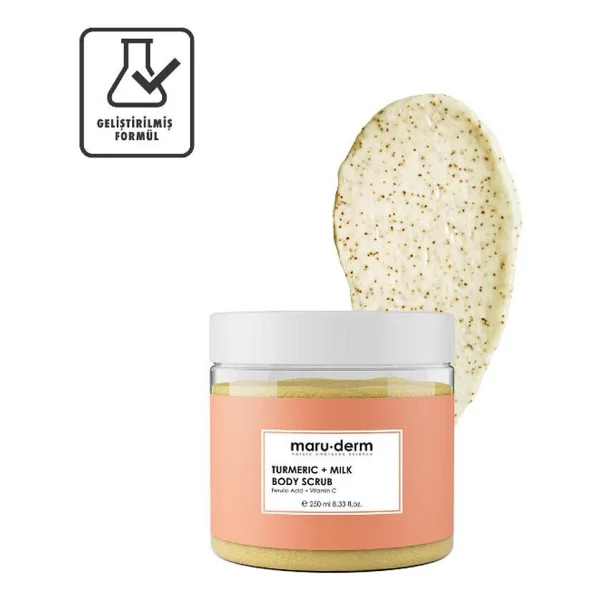 Maru.Derm Zerdeçal & Süt Vücut Peeling 250 ml - Görsel 3