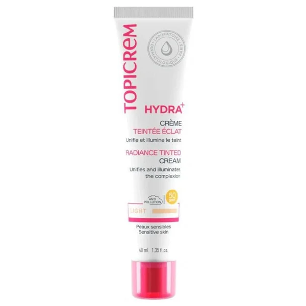 Topicrem Hydra+ Radiance Tinted Light Renkli Nemlendirici Krem Spf 40 40 ml - Görsel 3