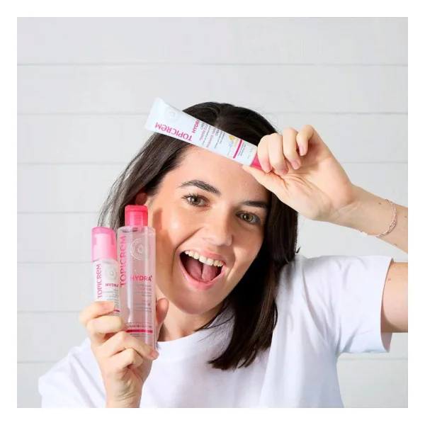 Topicrem Hydra+ Radiance Tinted Light Renkli Nemlendirici Krem Spf 40 40 ml - Görsel 5