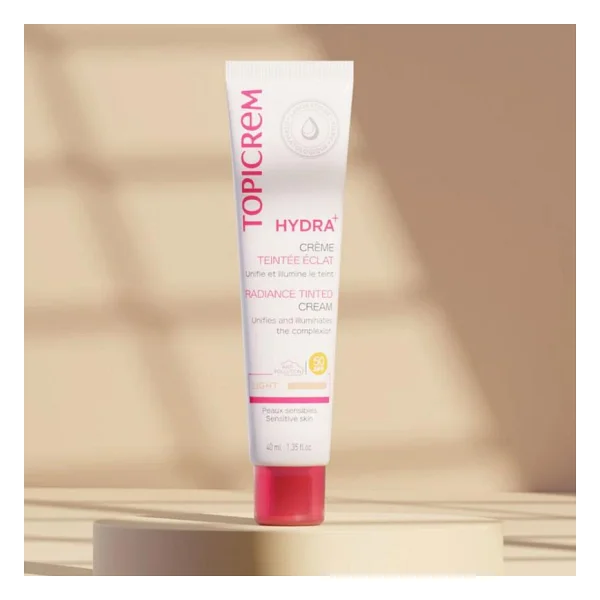 Topicrem Hydra+ Radiance Tinted Light Renkli Nemlendirici Krem Spf 40 40 ml - Görsel 6