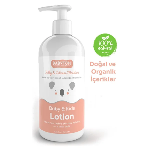 Babyton Bebek ve Çocuklar İçin Doğal Yüz ve Vücut Losyonu 250 ml - Görsel 2