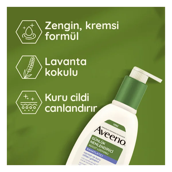 Aveeno Rahatlatıcı Günlük Nemlendirici 300 ml Vücut Losyonu - Görsel 5