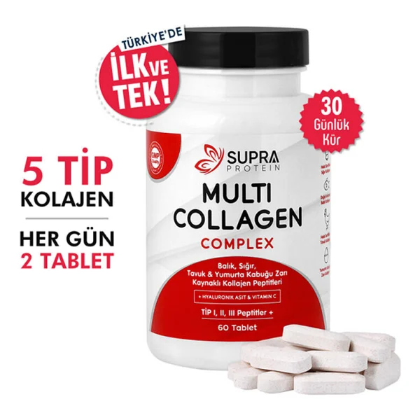 Supra Protein Multi Collagen Complex 60 Tablet - Görsel 3