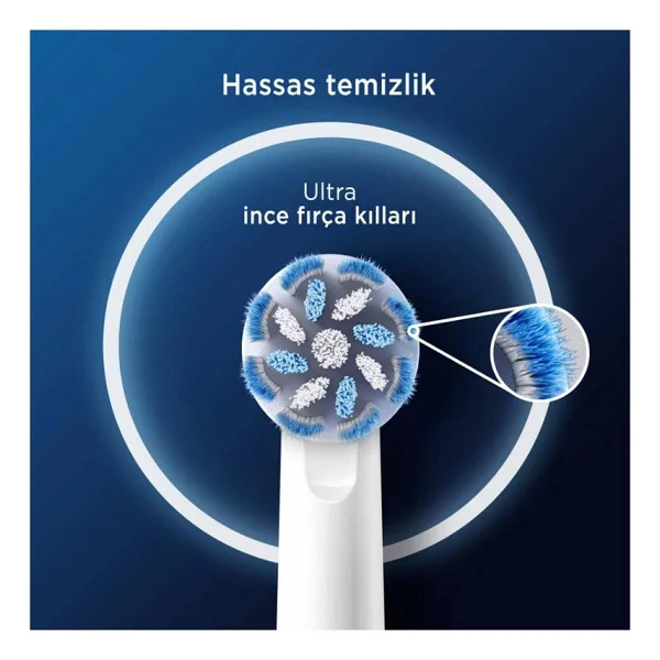 Oral-B Sensitive Clean 4'lü Diş Fırçası Başlığı - Görsel 3