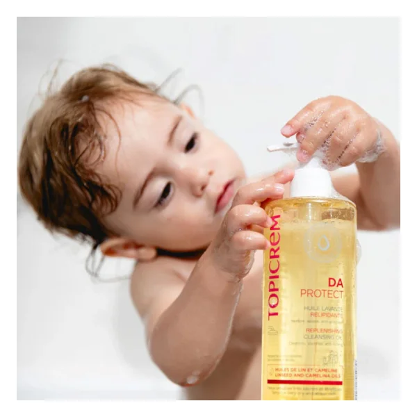 Topicrem Da Protect Replenishing Kuru Ve Atopik Ciltler için 500 ml Yağ Bazlı Temizleyici - Görsel 5