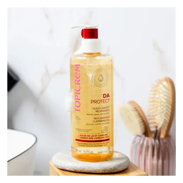 Topicrem Da Protect Replenishing Kuru Ve Atopik Ciltler için 500 ml Yağ Bazlı Temizleyici - Görsel 6