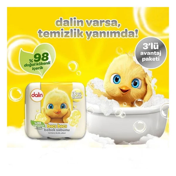 Dalin Bıcı Bıcı Bebek Sabunu 3'Lü Paket - Görsel 2