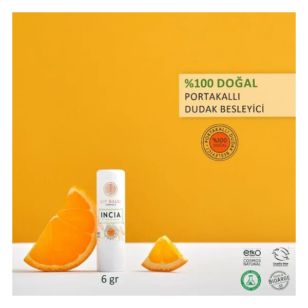 Incia Doğal Portakallı 6 gr Dudak Besleyici - Görsel 2