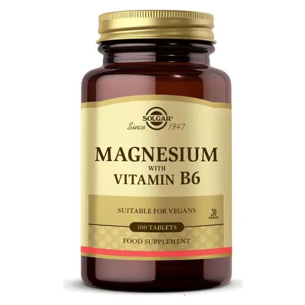 Solgar Magnesium with Vitamin B6 100 Tablet - Görsel 2