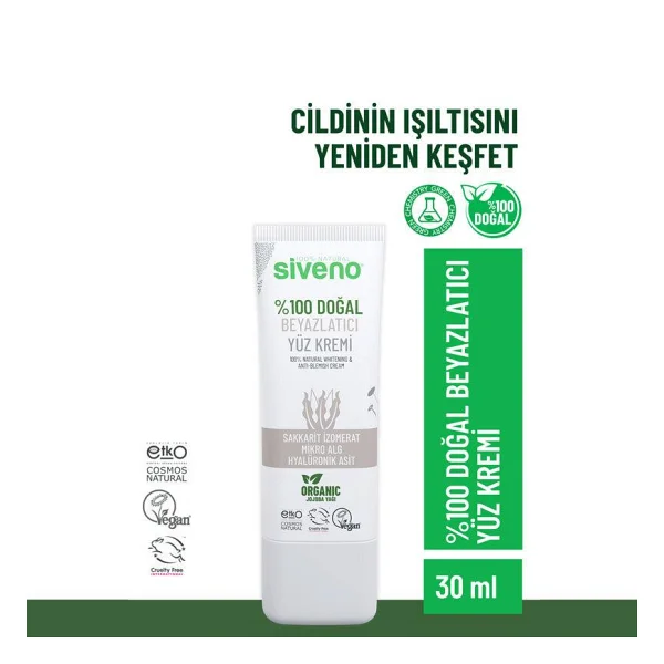 Siveno Doğal Beyazlatıcı Aydınlatıcı 30 ml Leke Kremi - Görsel 2