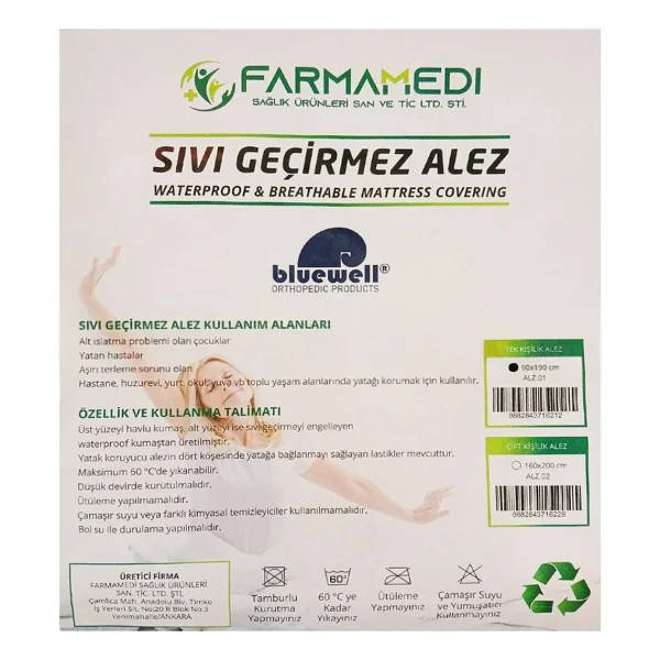 Freshlife Yatak Koruyucu Örtü 60 x 90 CM 4 x 30 Adet - Görsel 7