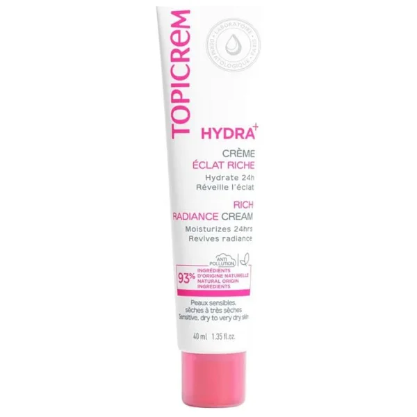 Topicrem Hydra+ Rich Moisturizing Radiance Nemlendirici Krem 40 ml - Görsel 2